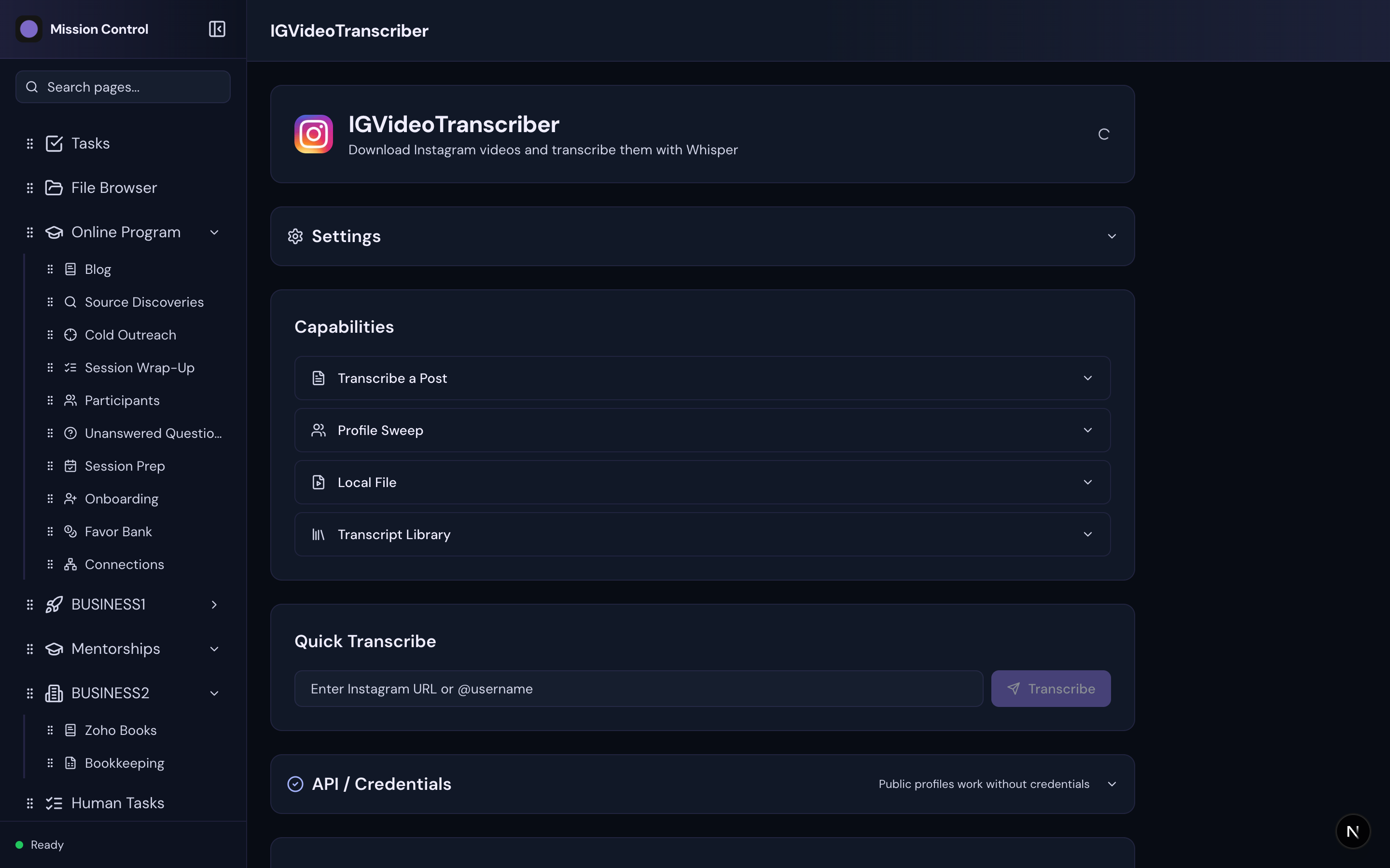 All Sorted content creation and IG video tools