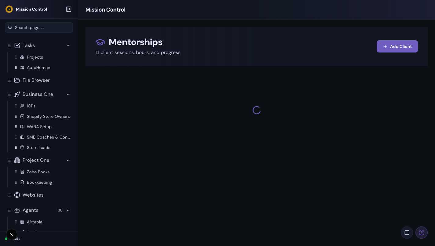 All Sorted client and mentorship management